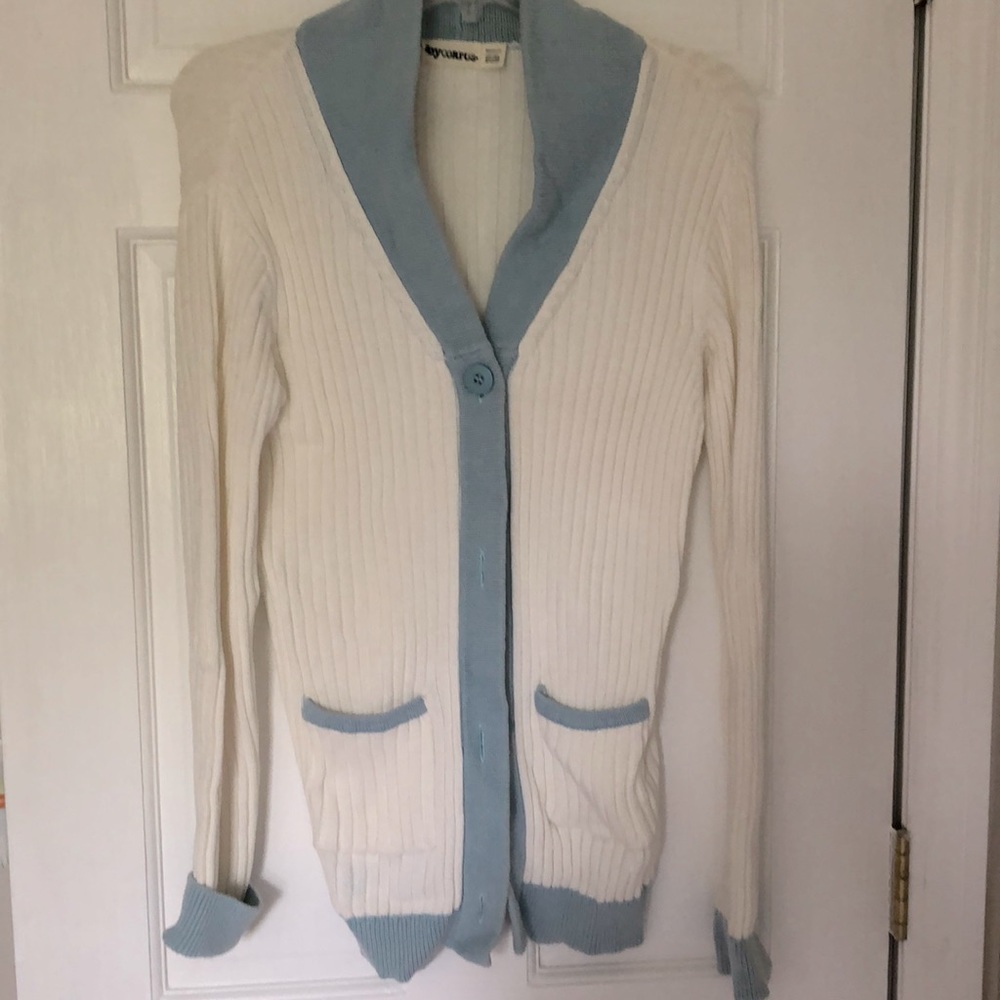 Urban OutfittersBy Corpus white and blue sweater M